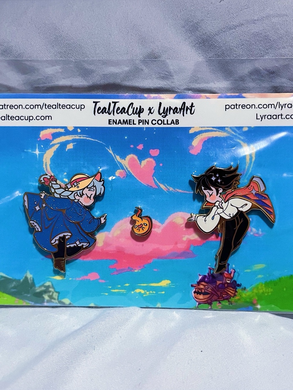 🪡🔥 TealTeaCup x LyraArt Sophie & Howl Pin